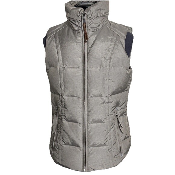Eddie Bauer Yukon Down Vest EB550 Fill Power Premium Goose Down Women XS Taupe - Picture 1 of 12
